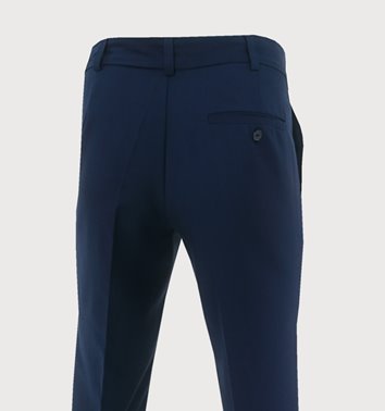 GRANATOWE GŁADKIE SPODNIE MĘSKIE SLIM  M4-17