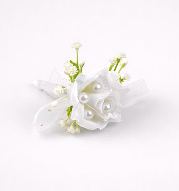 BUTONIERKA ŚLUBNA PERŁOWA ELEGANCJA