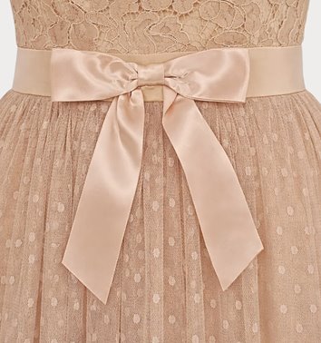 ELEGANCKA SUKIENKA TIULOWA Z KORONKĄ   D2-369