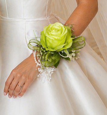 KORSARZ ŚLUBNY LIMONKOWA RÓŻA