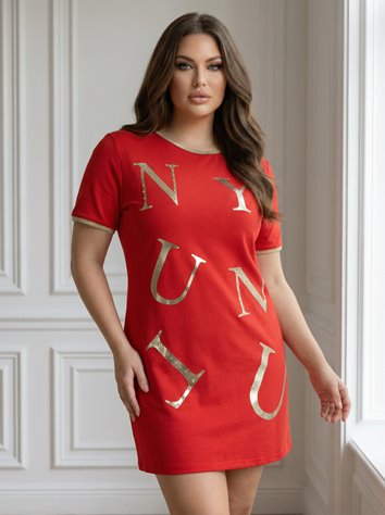 BAWEŁNIANA  SUKIENKA Z KIESZENIAMI D2-39