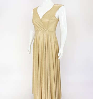 BROKATOWA MAXI SUKIENKA PLUS SIZE NA WESELE