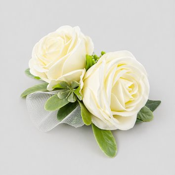 KORSARZ ŚLUBNY RÓŻE IVORY Z TIULEM