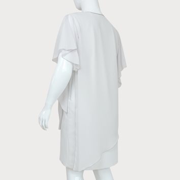 SUKIENKA POŁYSKUJĄCA Z NARZUTKĄ ASYMETRYCZNĄ D2-81