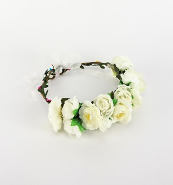 WIANEK OZDOBNY W STYLU BOHO KWIATY