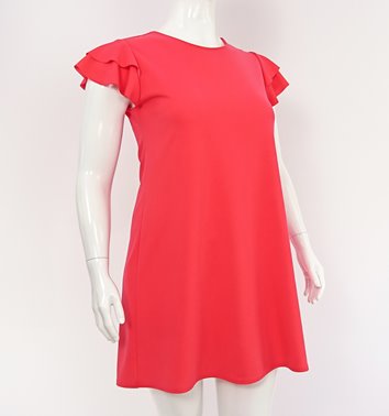 SUKIENKA  Z FALBANAMI NA RĘKAWACH  D2-352