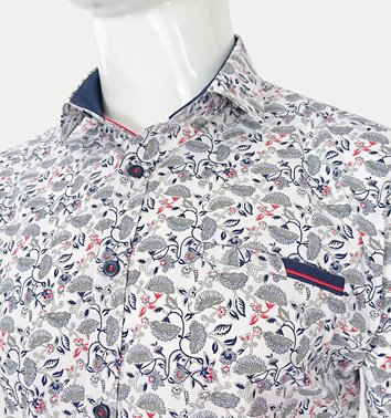 WZORZYSTA KOSZULA MĘSKA   M3-152