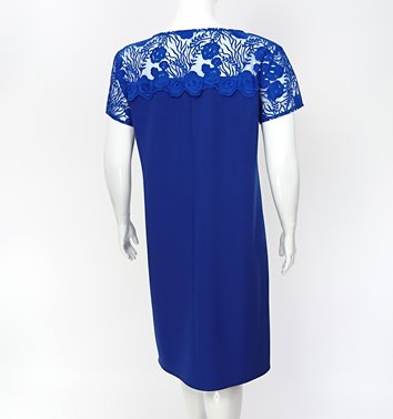 WIZYTOWA SUKIENKA Z KORONKĄ  D2-362