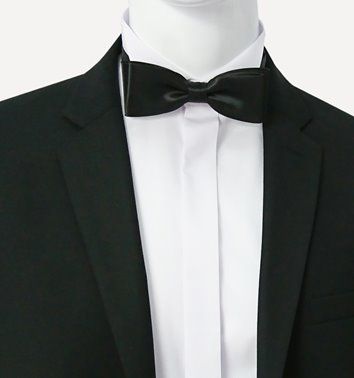 ELEGANCKI CZARNY GARNITUR Z WEŁNĄ