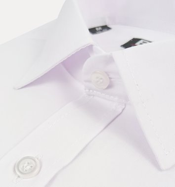 BAWEŁNIANA BIAŁA KOSZULA Z DŁUGIM RĘKAWEM