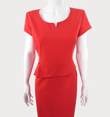 WIZYTOWA SUKIENKA Z BASKINKĄ   D2-339