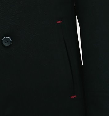 WIZYTOWA CZARNA KURTKA MĘSKA  M20-1