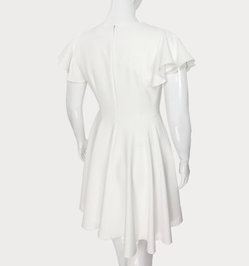 Rozkloszowana sukienka plus size do kolan D2‑P375