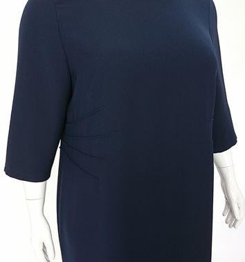 GRANATOWA SUKIENKA WIZYTOWA  D2-367