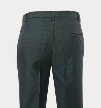 Szare melanżowe spodnie męskie w kant plus size M4-P51