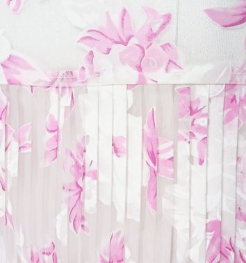 Sukienka plus size z narzutką i paskiem D2‑P378