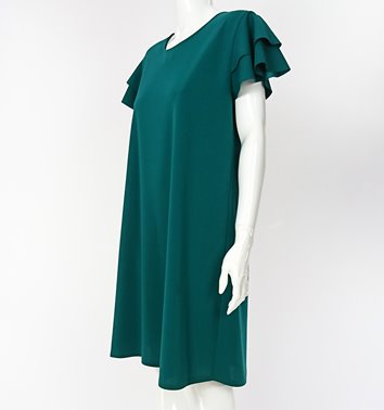 SUKIENKA  Z FALBANAMI NA RĘKAWACH  D2-343