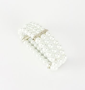 BRANSOLETKA SZTUCZNE PERŁY  D13- 106