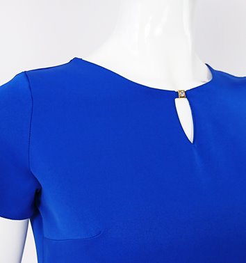 NIEBIESKA SUKIENKA Z ŁEZKĄ  D2-351