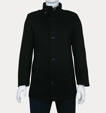 WIZYTOWA CZARNA KURTKA MĘSKA  M20-1