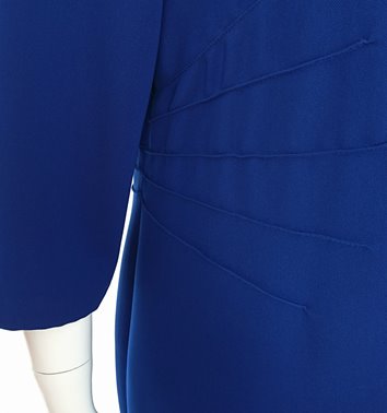 NIEBIESKA SUKIENKA WIZYTOWA  D2-365