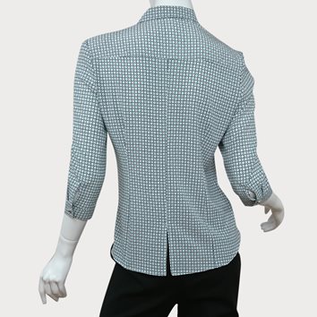 ELEGANCKA KOSZULA DAMSKA Z WZORKIEM D11-44