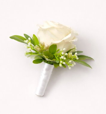 BUTONIERKA ŚLUBNA IVORY ELEGANCE