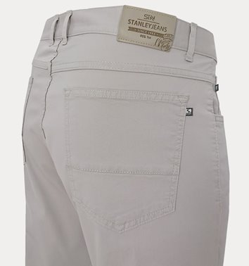Jasnoszare spodnie męskie bawełniane plus size M4-P39
