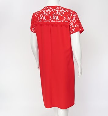 WIZYTOWA SUKIENKA Z KORONKĄ  D2-364