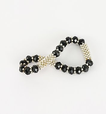 BRANSOLETKA OZDOBNA KRYSZTAŁKI  D13- 83