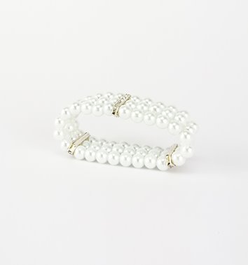 BRANSOLETKA SZTUCZNE PERŁY  D13- 106