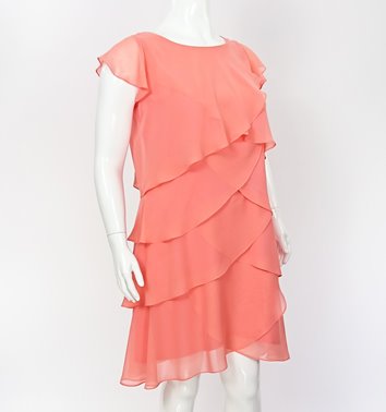 WIZYTOWA SUKIENKA FALBANY  D2-360