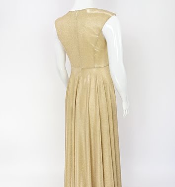 BROKATOWA MAXI SUKIENKA PLUS SIZE NA WESELE