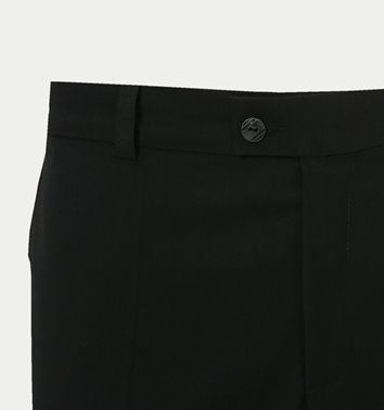 CZARNE  GŁADKIE SPODNIE SLIM NA KANT  SLIM M4-13