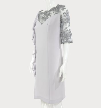 WIZYTOWA SUKIENKA Z KORONKĄ   D2-341